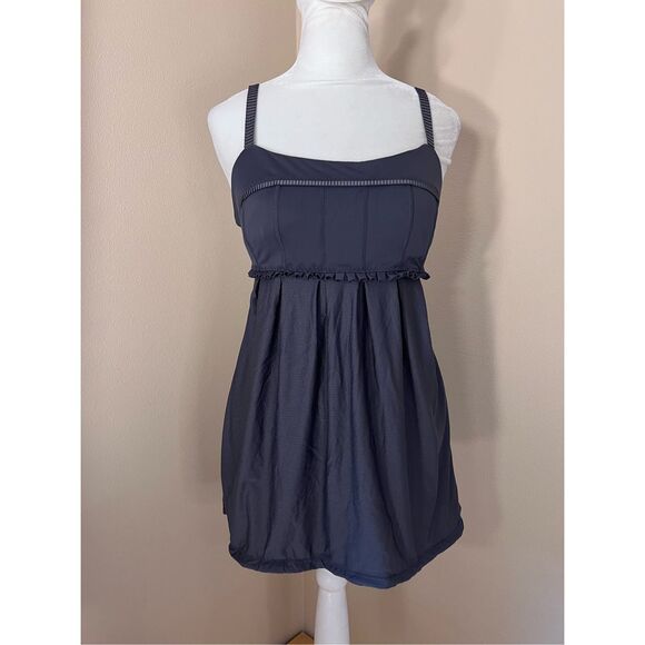 Lululemon Coal Gray Pritti Athletic Tank Top Size 6 - Picture 1 of 6